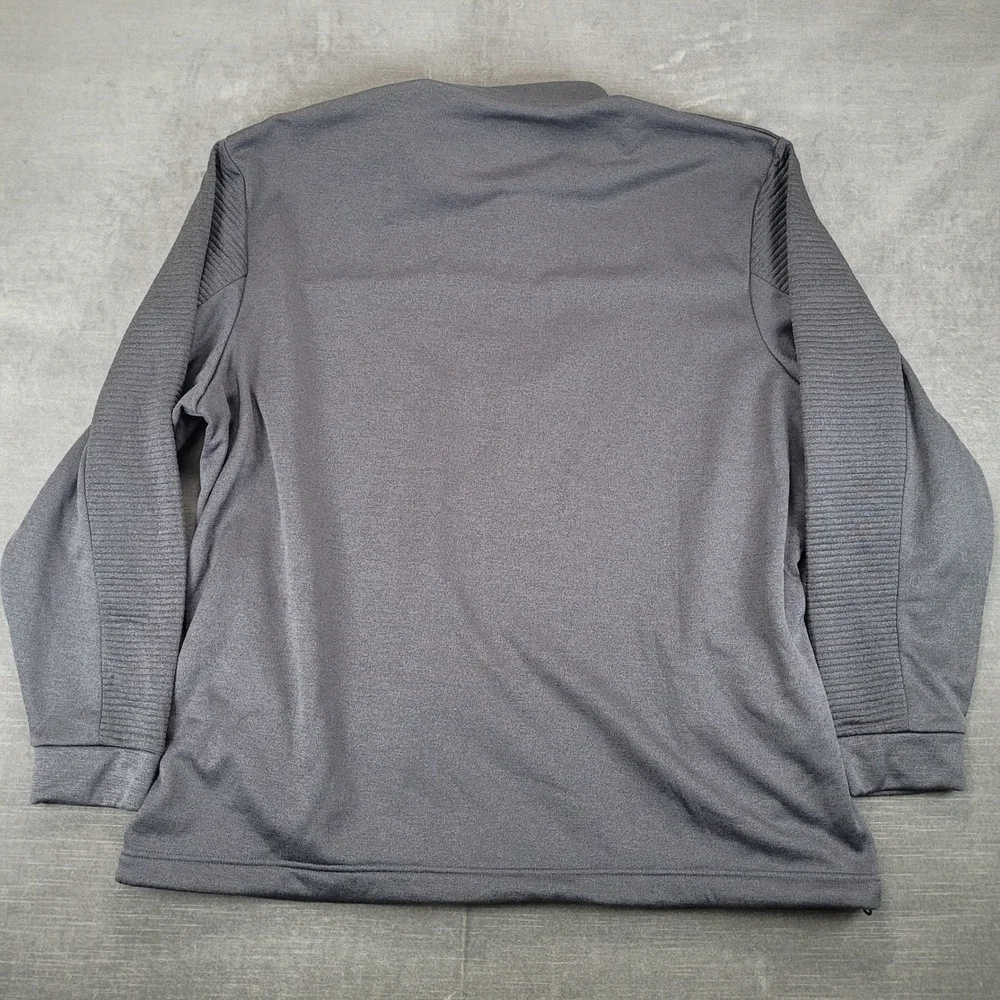 Callaway Mens XXL Gray Textured‎ 1/4 Zip Golf Pullover Fleece Lined Sweatshirt